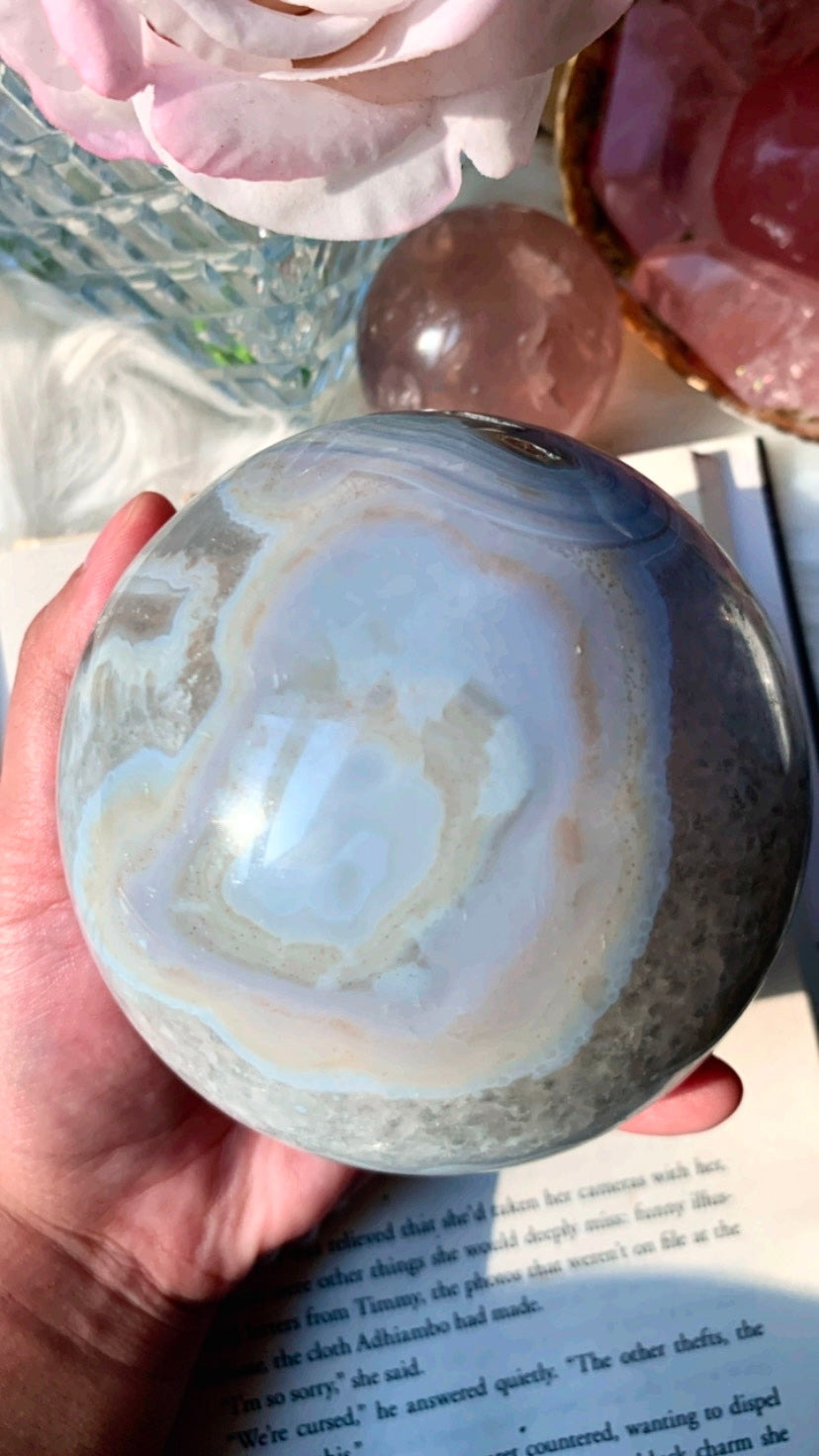 Agate Amethyst Sphere