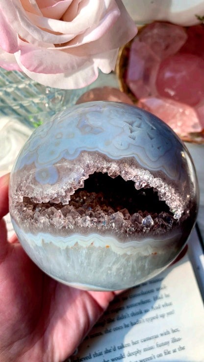 Agate Amethyst Sphere