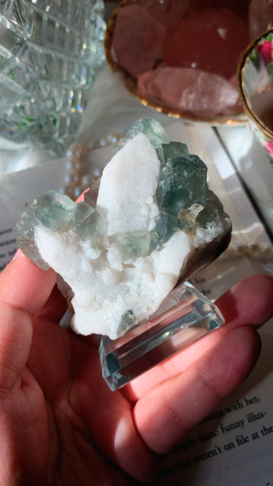 Candle Quartz Fluorite