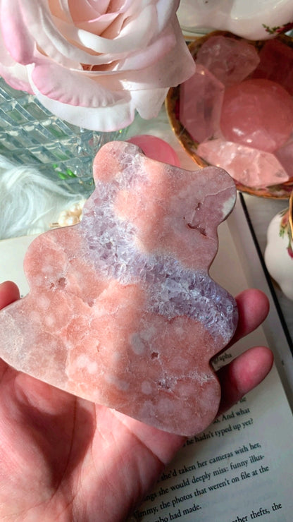 Pink Amethyst Bear