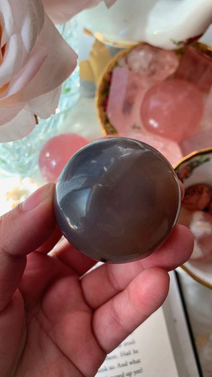 Black Agate Sphere