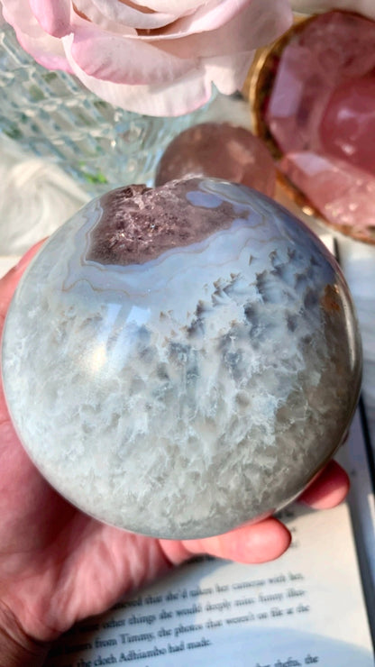 Agate Amethyst Sphere