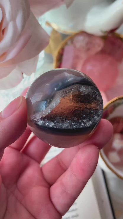 Black Agate Sphere